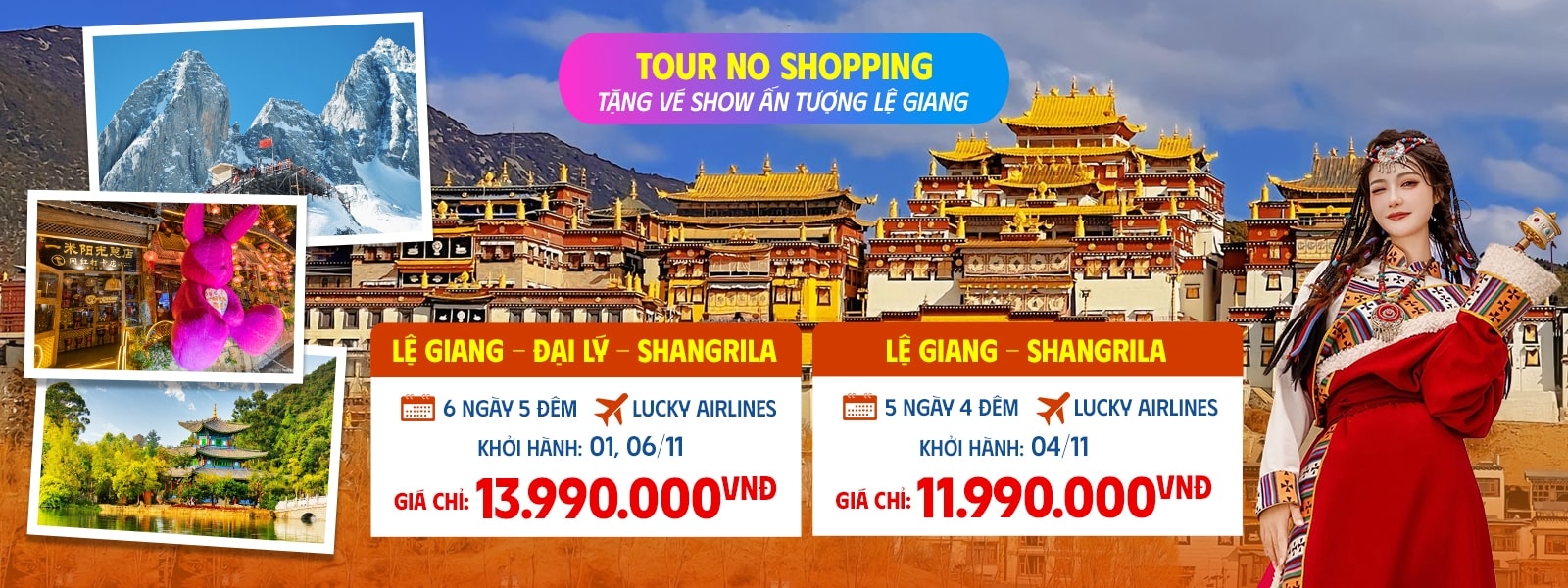 Tour Lệ Giang - Đại Lý - Shangrila