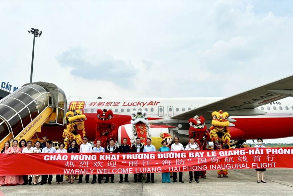 Vietnamtourism – Hanoi và đối tác khai trương chuyến bay đầu tiên từ Lệ Giang đến Hải Phòng
