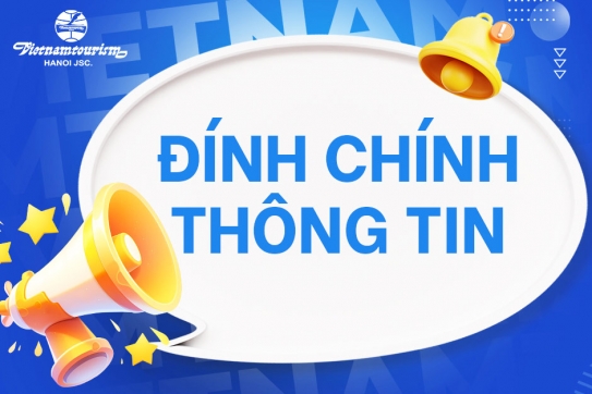  Thông báo đính chính thông tin