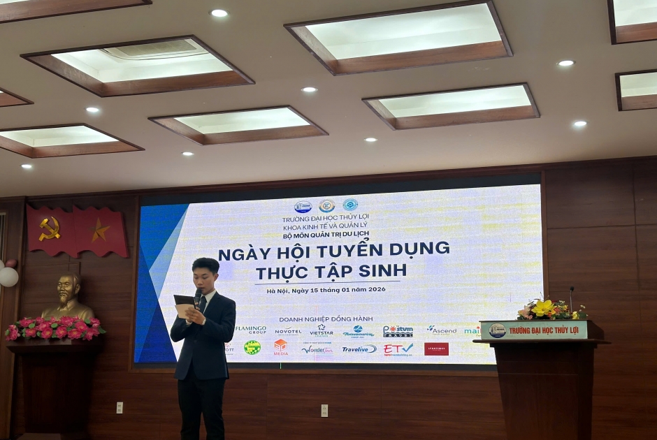 Vietnamtourism-Hanoi Tham Dự Ngày Hội Tuyển Dụng Thực Tập Sinh Tại Đại Học Thủy Lợi