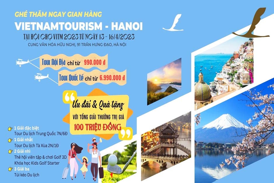 Vietnamtourism - Hanoi tặng quà hấp dẫn bất ngờ cho khách tham quan hội chợ VITM 2023 