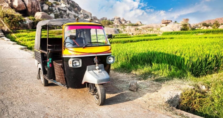Auto rickshaw ở Ấn Độ