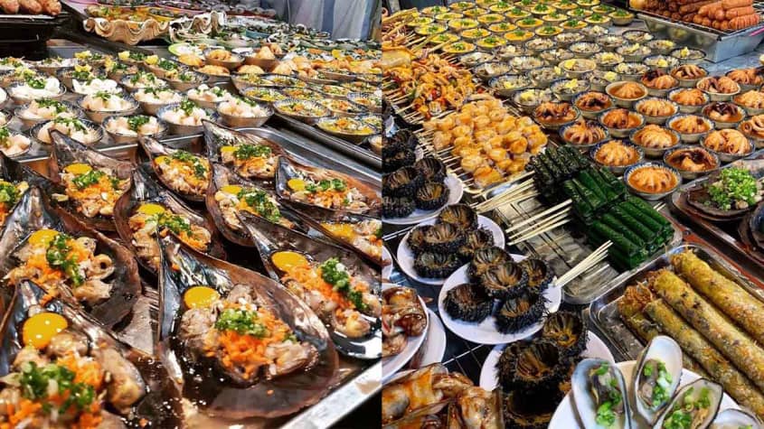 Hải sản ở Chợ đêm Phú Quốc