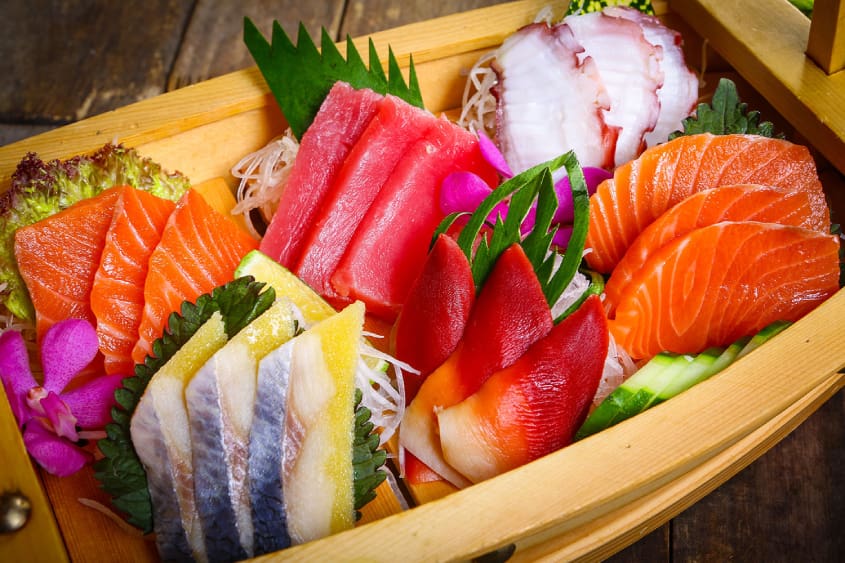 Sashimi đa dạng 
