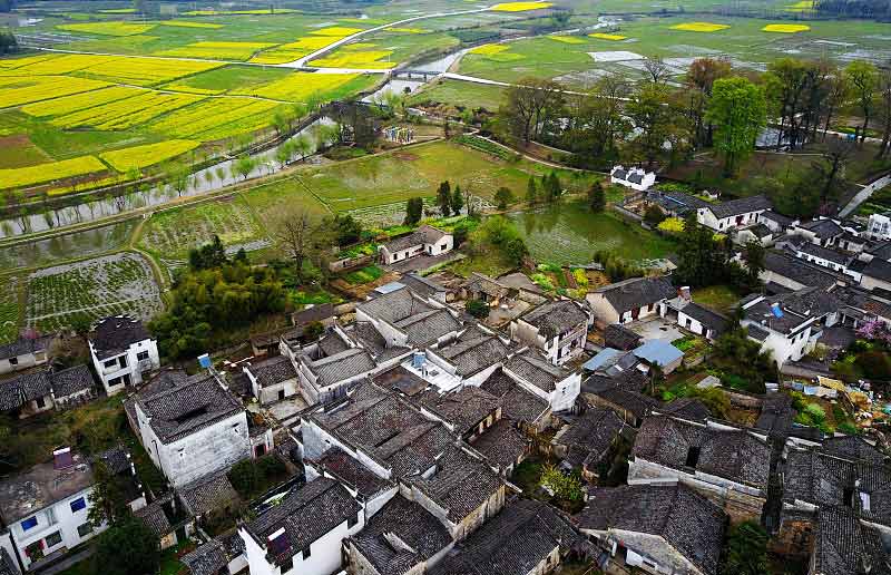 làng nam bình tại hoàng sơn trung quốc